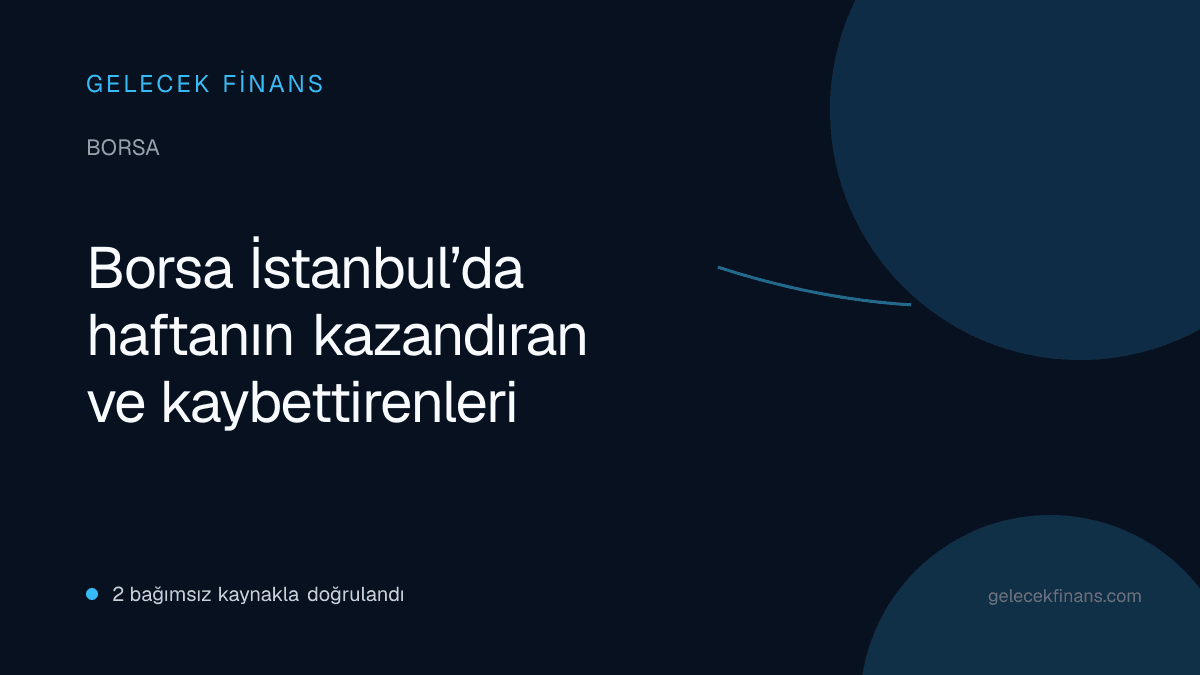 Borsa İstanbul’da haftanın kazandıran ve kaybettirenleri