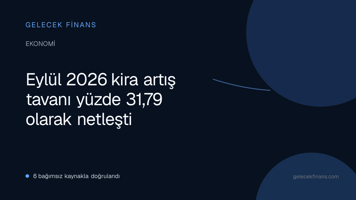 Eylül 2026 kira artış tavanı yüzde 31,79 olarak netleşti