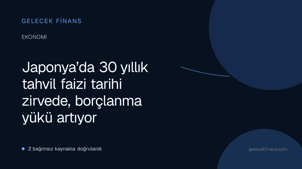 Japonya’da 30 yıllık tahvil faizi tarihi zirvede, borçlanma yükü artıyor