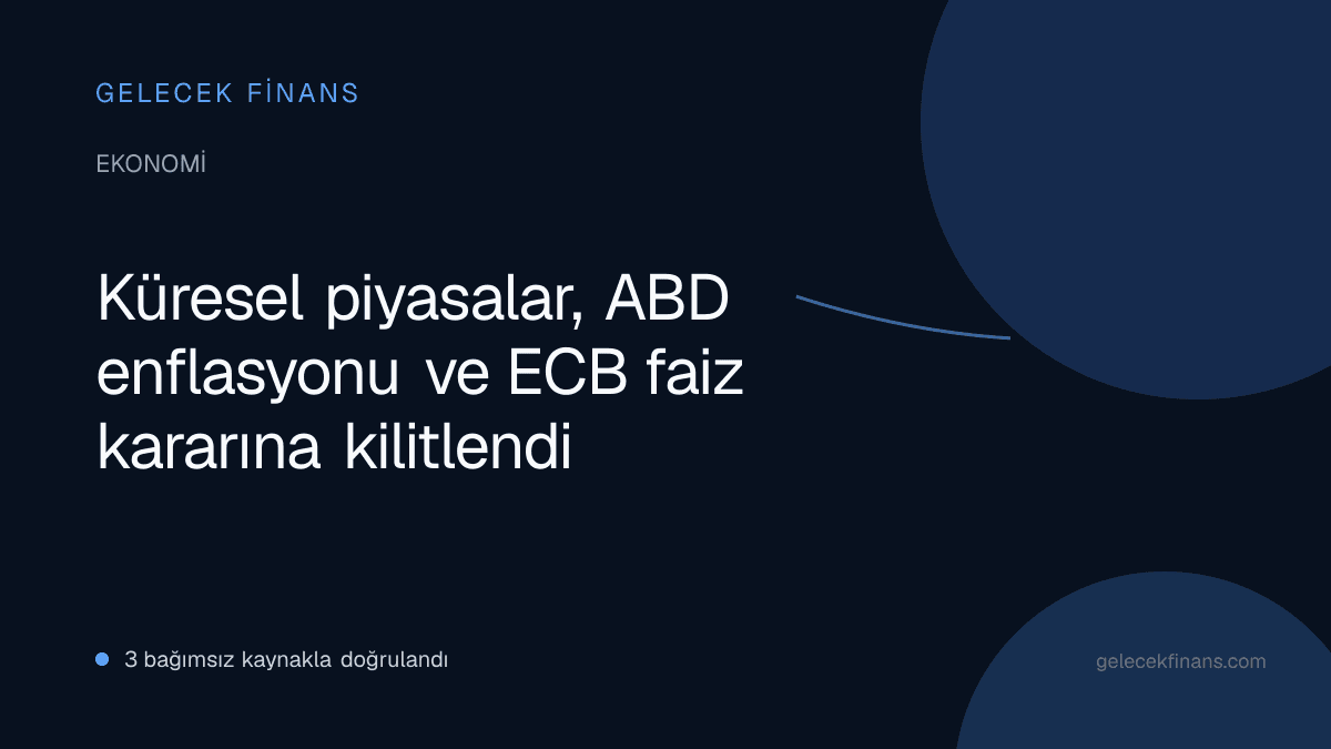Küresel piyasalar, ABD enflasyonu ve ECB faiz kararına kilitlendi