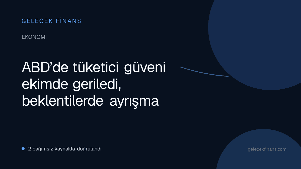 ABD’de tüketici güveni ekimde geriledi, beklentilerde ayrışma
